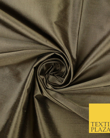 50 COLOURS - Luxury 100% PURE Plain Dupion Raw Silk Handloom Dress Fabric 55"