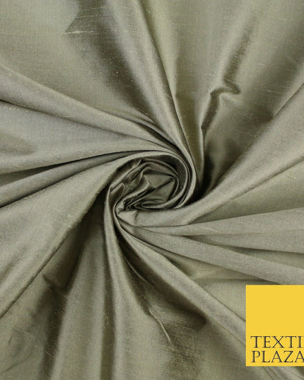 50 COLOURS - Luxury 100% PURE Plain Dupion Raw Silk Handloom Dress Fabric 55"