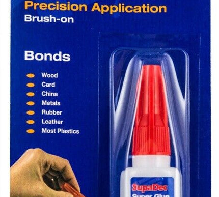 SupaDec Brush On Super Glue Adhesive with Brush Applicator - 5g