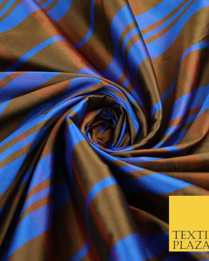 8 COLOURS - High Quality Check Tartan Faux Silk Taffeta Dress Fabric