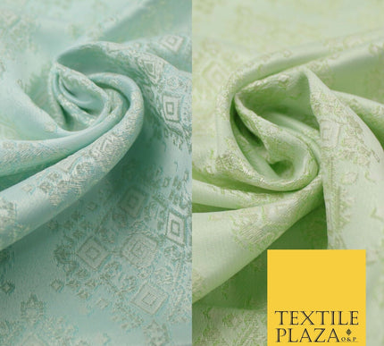 Intricate Large Diamond Ornate Textured Brocade Jacquard Waistcoat Dress Fabric