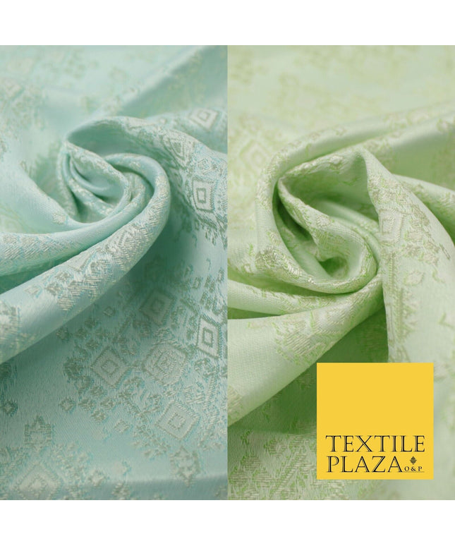 Intricate Large Diamond Ornate Textured Brocade Jacquard Waistcoat Dress Fabric