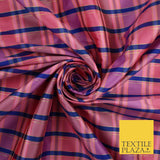 8 COLOURS - High Quality Check Tartan Faux Silk Taffeta Dress Fabric