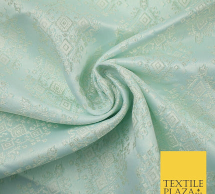 Intricate Large Diamond Ornate Textured Brocade Jacquard Waistcoat Dress Fabric