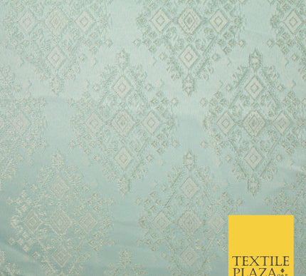 Intricate Large Diamond Ornate Textured Brocade Jacquard Waistcoat Dress Fabric