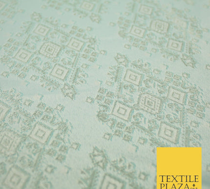 Intricate Large Diamond Ornate Textured Brocade Jacquard Waistcoat Dress Fabric