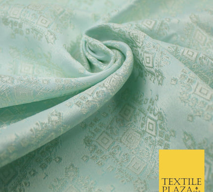 Intricate Large Diamond Ornate Textured Brocade Jacquard Waistcoat Dress Fabric