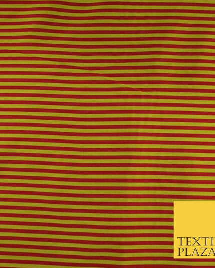 7 COLOURS - High Quality Striped Ticking Faux Silk Taffeta Dress Fabric