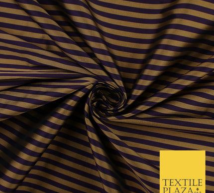 7 COLOURS - High Quality Striped Ticking Faux Silk Taffeta Dress Fabric