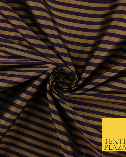 7 COLOURS - High Quality Striped Ticking Faux Silk Taffeta Dress Fabric
