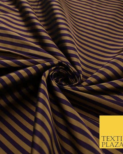 7 COLOURS - High Quality Striped Ticking Faux Silk Taffeta Dress Fabric
