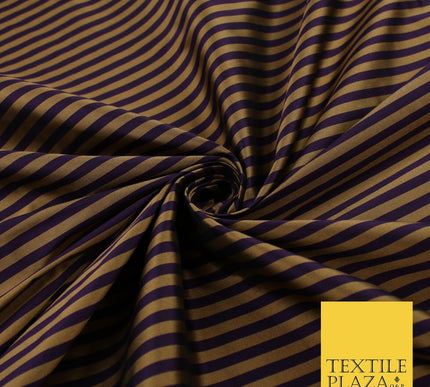 7 COLOURS - High Quality Striped Ticking Faux Silk Taffeta Dress Fabric