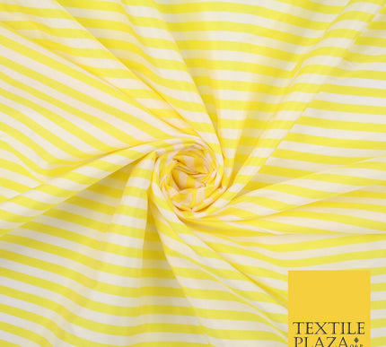 7 COLOURS - High Quality Striped Ticking Faux Silk Taffeta Dress Fabric