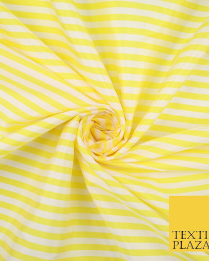 7 COLOURS - High Quality Striped Ticking Faux Silk Taffeta Dress Fabric