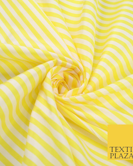 7 COLOURS - High Quality Striped Ticking Faux Silk Taffeta Dress Fabric