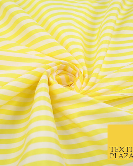 7 COLOURS - High Quality Striped Ticking Faux Silk Taffeta Dress Fabric