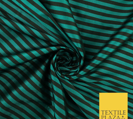 7 COLOURS - High Quality Striped Ticking Faux Silk Taffeta Dress Fabric