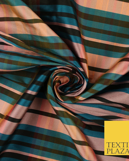 8 COLOURS - High Quality Check Tartan Faux Silk Taffeta Dress Fabric
