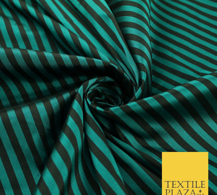 7 COLOURS - High Quality Striped Ticking Faux Silk Taffeta Dress Fabric