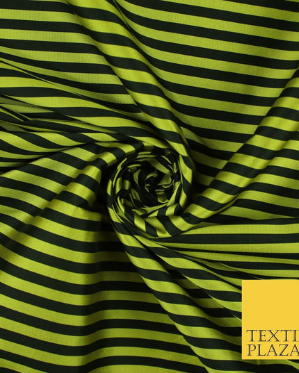 7 COLOURS - High Quality Striped Ticking Faux Silk Taffeta Dress Fabric