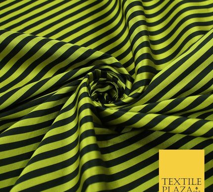 7 COLOURS - High Quality Striped Ticking Faux Silk Taffeta Dress Fabric