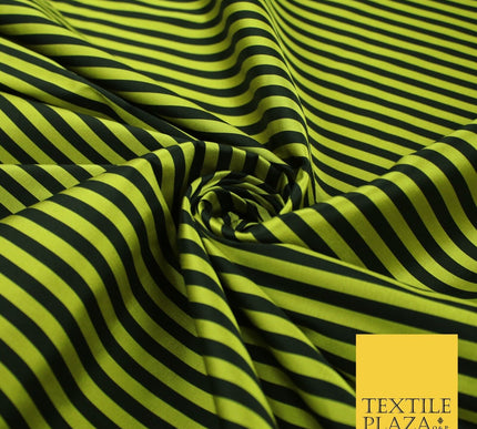 7 COLOURS - High Quality Striped Ticking Faux Silk Taffeta Dress Fabric