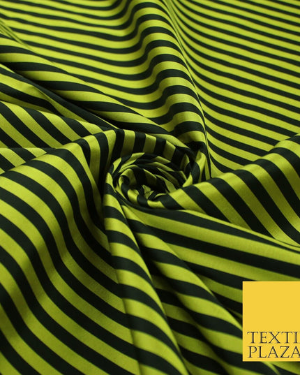 7 COLOURS - High Quality Striped Ticking Faux Silk Taffeta Dress Fabric