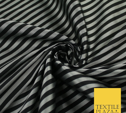7 COLOURS - High Quality Striped Ticking Faux Silk Taffeta Dress Fabric