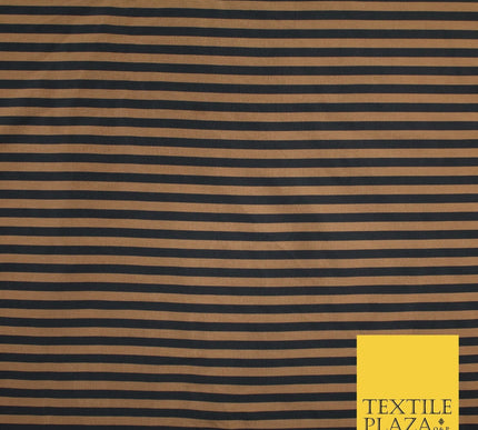 7 COLOURS - High Quality Striped Ticking Faux Silk Taffeta Dress Fabric