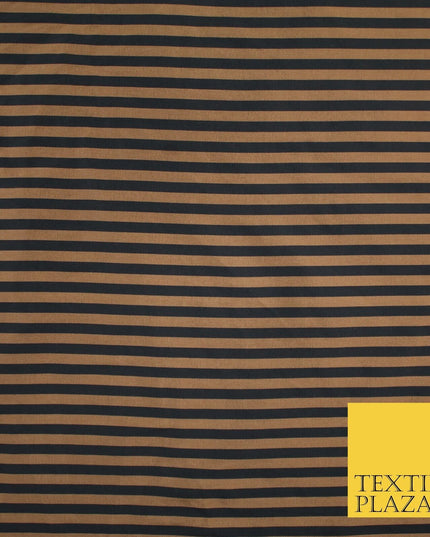 7 COLOURS - High Quality Striped Ticking Faux Silk Taffeta Dress Fabric
