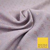 Mauve Ornamental Ornate Brocade Jacquard Dress Fabric 56" Wide 8508