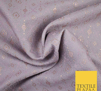 Mauve Ornamental Ornate Brocade Jacquard Dress Fabric 56" Wide 8508