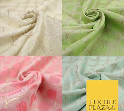 Floral Geometric Ornamental Textured Brocade Jacquard Waistcoat Dress Fabric