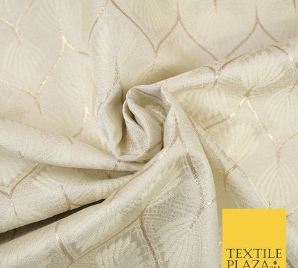 Floral Geometric Ornamental Textured Brocade Jacquard Waistcoat Dress Fabric