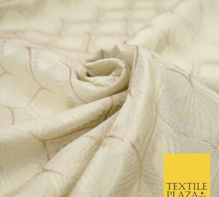 Floral Geometric Ornamental Textured Brocade Jacquard Waistcoat Dress Fabric