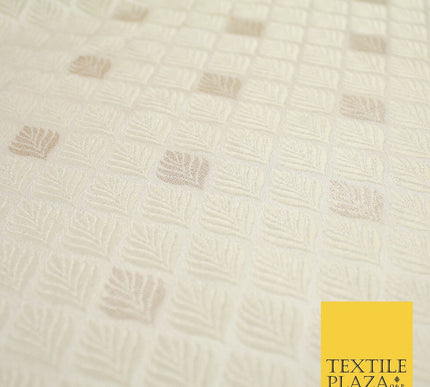 Diamond Feather Ornamental Textured Brocade Jacquard Waistcoat Dress Fabric