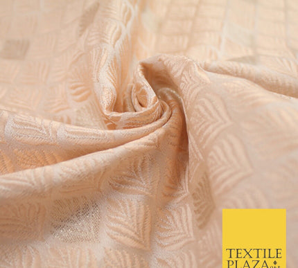 Diamond Feather Ornamental Textured Brocade Jacquard Waistcoat Dress Fabric