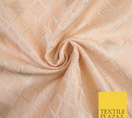 Diamond Feather Ornamental Textured Brocade Jacquard Waistcoat Dress Fabric