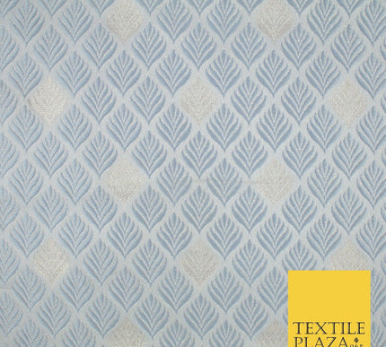 Diamond Feather Ornamental Textured Brocade Jacquard Waistcoat Dress Fabric