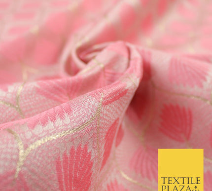 Floral Geometric Ornamental Textured Brocade Jacquard Waistcoat Dress Fabric