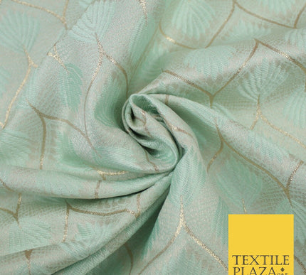 Floral Geometric Ornamental Textured Brocade Jacquard Waistcoat Dress Fabric