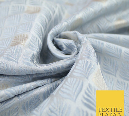 Diamond Feather Ornamental Textured Brocade Jacquard Waistcoat Dress Fabric