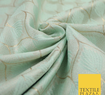 Floral Geometric Ornamental Textured Brocade Jacquard Waistcoat Dress Fabric