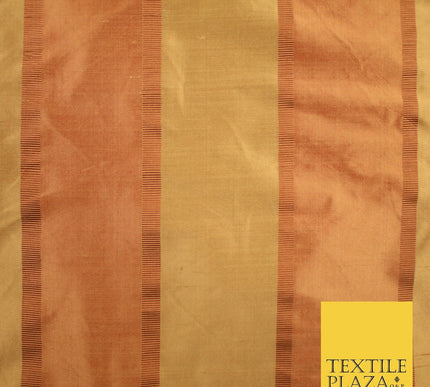 10 COLOURS - Fryetts Luxury Textured Vertical Line Striped 100% PURE SILK Fabric