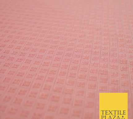 Mini Diamond Check Ornamental Textured Brocade Jacquard Waistcoat Dress Fabric