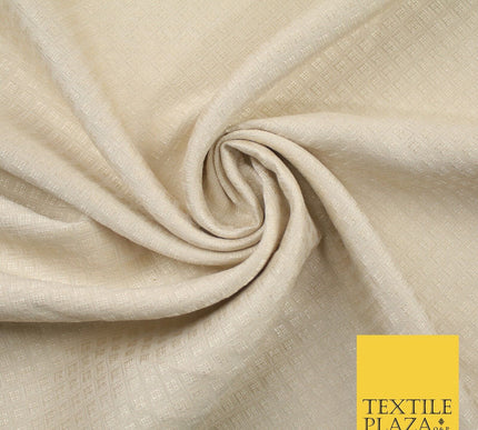 Mini Diamond Check Ornamental Textured Brocade Jacquard Waistcoat Dress Fabric