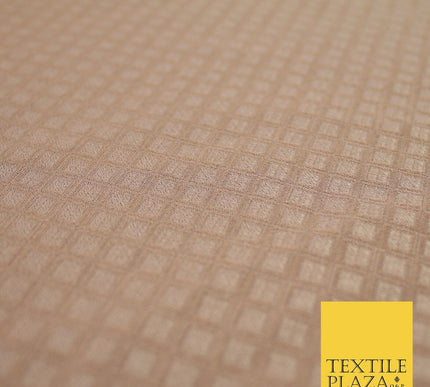 Mini Diamond Check Ornamental Textured Brocade Jacquard Waistcoat Dress Fabric