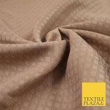 Mini Diamond Check Ornamental Textured Brocade Jacquard Waistcoat Dress Fabric