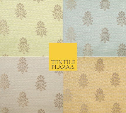 Intricate Floral Ornamental Textured Brocade Jacquard Waistcoat Dress Fabric