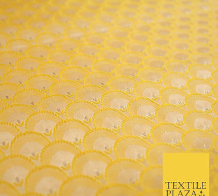 Scales Fan Ornamental Textured Fancy Brocade Jacquard Waistcoat Dress Fabric